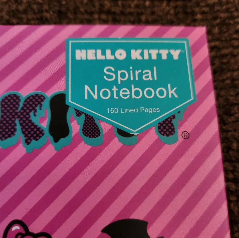 Halloween HELLO KITTY Spiral Notebook New
